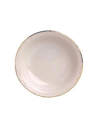 Porland A14730 Gold Kenarlı Jade Çukur Tabak 17 Cm 6 Lı
