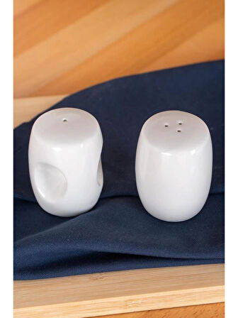 Acar SCT5420 Porselen Beyaz Tuzluk Biberlik Takımı