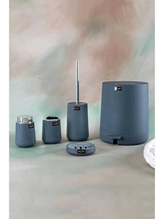 Acar AKR5499 Akrilik Gri Banyo Seti 5 Parça