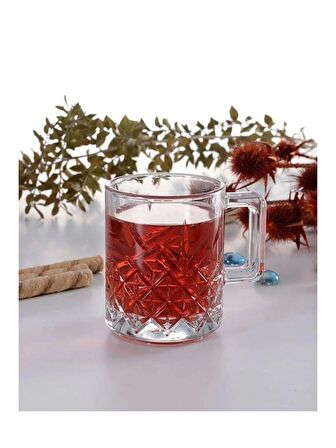 Paşabahçe 55462 Timeless Kulplu Cam Kupa 250Cc 2 Li