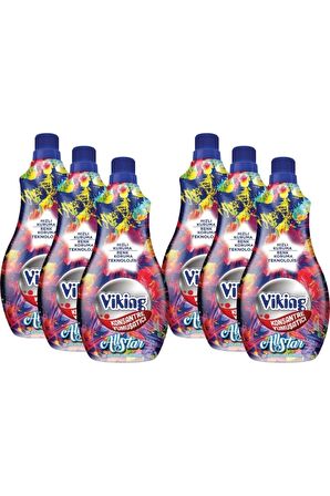 Viking Allstar Konsantre 60 Yıkama Yumuşatıcı 1.44 lt 6'lı