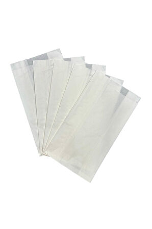Büyük Boy Yağlı Kese Kağıdı, Hediye Paketi 15x28,5cm Beyaz Renk 100 Adet
