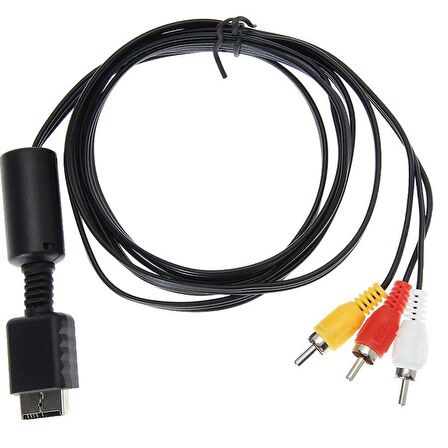 Ps2 Av Lcd Tv 3Rca Scart Lale Bağlantı Kablosu