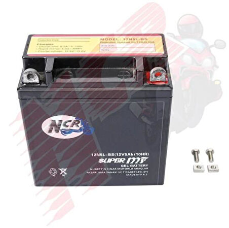NCR AKÜ 12V / 5 AH DİK Motosiklet Aküsü - CUB 50cc/80cc/100cc