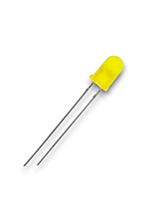 5mm Sarı Diffused Led - 100 Adet