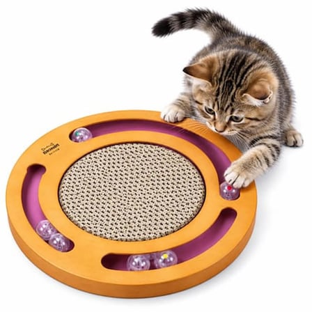 Pawcraft Yuvarlak Toplu Kedi Oyuncağı ve Tırmalama Tahtası 43 cm