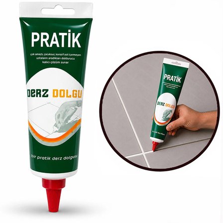 Aletçantam Hazır Derz Dolgu Fayans Seramik Arası Boşluk Macunu - 350 Gr Beyaz