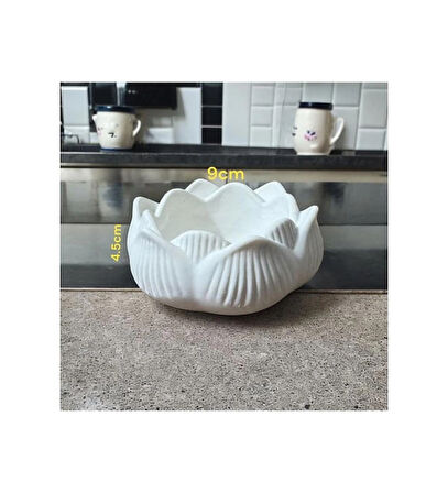 Dekoratif Minimalist Mistik Lotus Mumluk 3 Adet