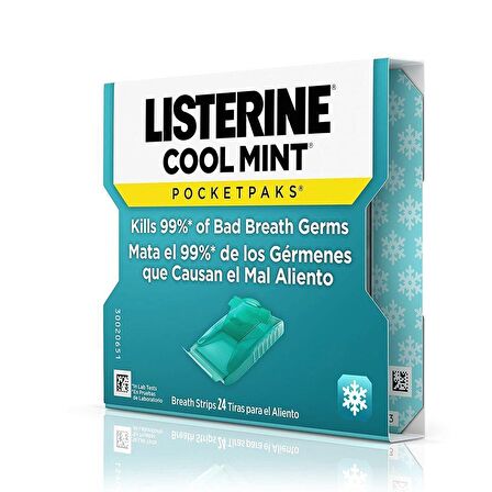Listerıne Ağız Çalkalama Suyu Nane'li Cool Mint Pocketpaks 24 adet LST-3654