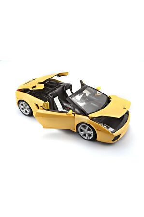 Burago 1:18 Lamborghini Gallardo Spyder Model Araba Sarı Lamborghini Gallardo Spyder Araba