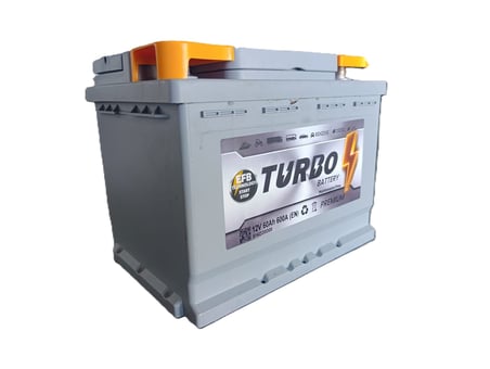 TURBO 60 AH. 600A (EN) START-STOP EFB. (PETLAS GARANTİSİ ALTINDA) (ÜRETİM TARİHİ: 2026)
