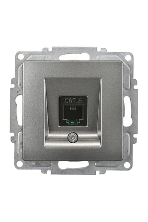Günsan Visage Füme Tekli Data Prizi (RJ45 Cat6) Mekanizma
