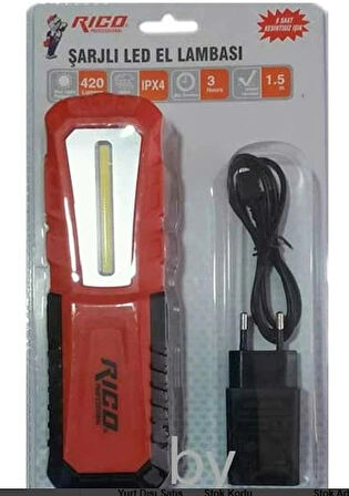 Rico Şarjlı Mıknatıslı Led Lamba 420 Lümen
