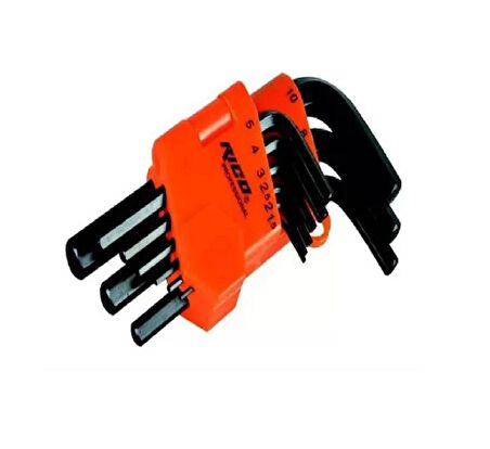 Rico 9 Parça Düz Kısa Allen Anahtar Takımı