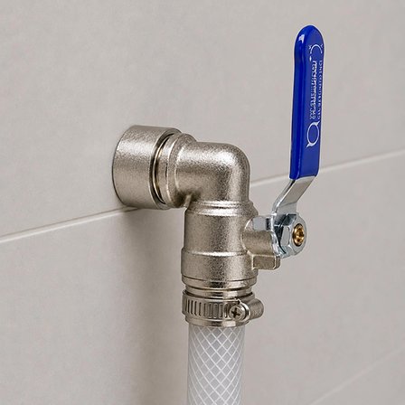 Aletçantam Küresel Bas Musluk Kollu Sifon Tuvalet Wc Duvar Vanası 3/4 (Pirinç Gövde)