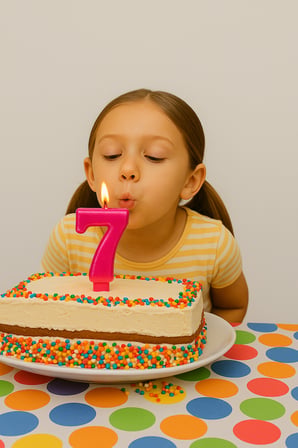 Mum FUŞYA ışıltılı 7 YAŞ KOYU PEMBE