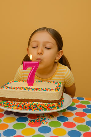 Mum FUŞYA ışıltılı 7 YAŞ KOYU PEMBE