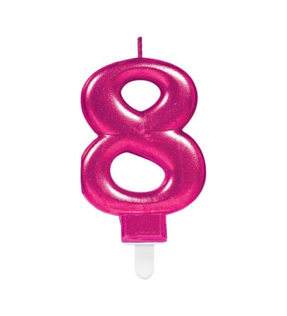Mum FUŞYA ışıltılı 8 YAŞ KOYU PEMBE