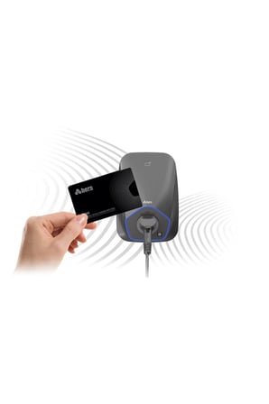 Hera ChargePack® Personal BC31C 22kW Tip2 Kablolu Trifaze Elektrikli Araç Şarj İstasyonu | 5m Kablo | RFID Destekli | Koyu Gri Gövde | IP55 Dış Mekan HC021303122