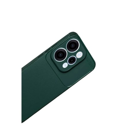 Oppo Reno 15 Auto Focus Karbon Kapak - Koyu Yeşil