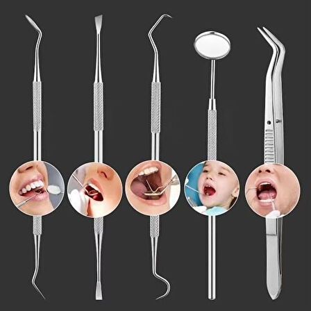 caselka® 6 Parça Kutulu Ağız Bakımı Diş Bakım Seti Ağız Hijyen Takımı