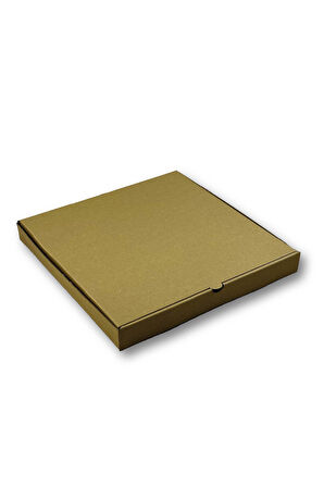 Baskısız Kraft Pizza Kutusu 30x30x3,5cm (Orta Boy) 50 Adet