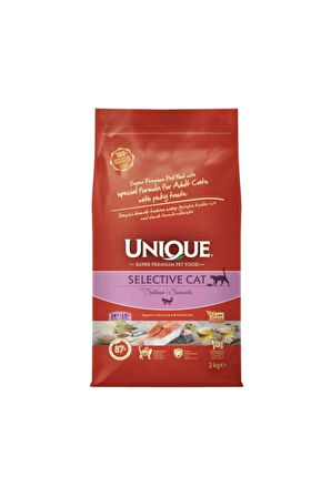 Unique Selective Cat Seçici Kediler Için Kedi Maması Somonlu 2 Kg