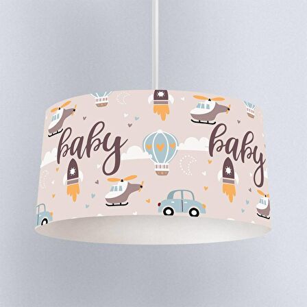 Çocuk Odası Dijital Baskılı Sarkıt Avize Model 1357