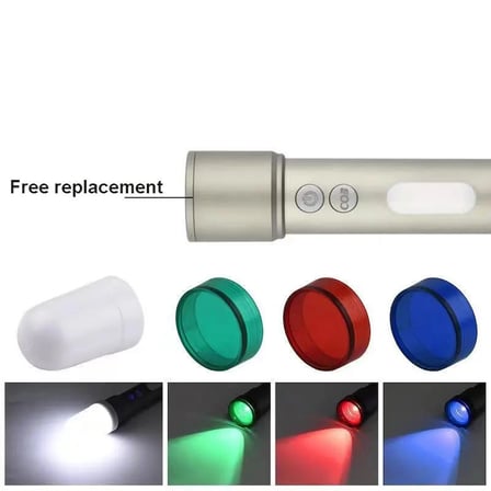 GS-7560 Ultra Parlak COB Led 9 Modlu Askılı Şarjlı El Feneri