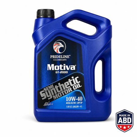 Prideline Motiva GT-2000 10W-40 Yarı Sentetik Benzinli Dizel Motor Yağı 4 L Made in USA