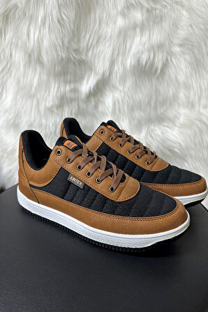 Günlük Erkek Sneaker Bağcıklı Hafif Rahat Fileli Hava Alabilen Yürüyüş Spor Ayakkabısı 014 