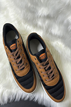 Günlük Erkek Sneaker Bağcıklı Hafif Rahat Fileli Hava Alabilen Yürüyüş Spor Ayakkabısı 014 