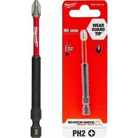 Milwaukee Bits Yıldız Uç Vidalama Matkap Ucu Ph2 x 90mm -2 Adet