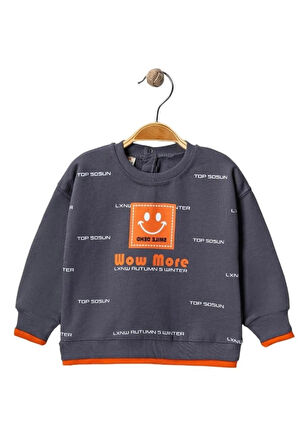 Wow More Baskılı Erkek Çocuk Sweatshirt