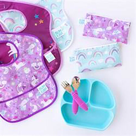 Bumkins Superbib Önlük 3'lü Paket - Unicorn Pack