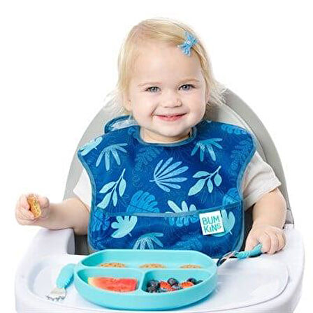 Bumkins Superbib Önlük (6-24 ay) Blue Tropic