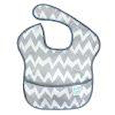 Bumkins SuperBib Önlük (6-24 ay) Gray Chevron