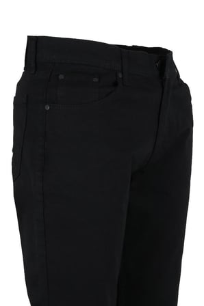 Erkek Kot Pantolon Normal Kesim Siyah Renk RAR01438