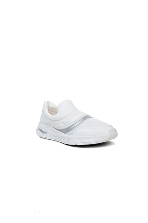 Bağcıksız Aqua Ultra Hafif Ortopedik Unisex Spor Ayakkabı Beyaz