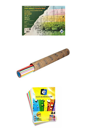 Art Liva Resim Defteri Fon Kartonlu 35x50 200 Gr.20+10 YpSanatsal Set