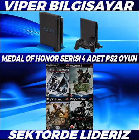 MUHTEŞEM MEDAL OF HONOR SERİSİ 4 ADET PS2 OYUN [ AÇIKLAMAYI OKUYUNUZ ]