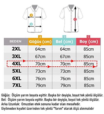 Büyük Beden Battal Boy Erkek Gömlek Pamuklu Kısa Kol Yeşil
