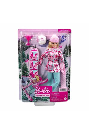 Barbie Snowboard Sporcusu Bebek Oyuncak Barbie Bebek Orijinal Barbie Sporcu Bebek Kayak Yapan Barbie