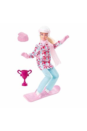 Barbie Snowboard Sporcusu Bebek Oyuncak Barbie Bebek Orijinal Barbie Sporcu Bebek Kayak Yapan Barbie