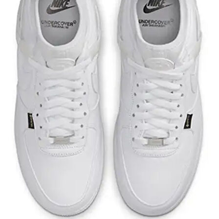 Nike Air Force 1 Low (AF1)SP Undercover Leather Goretex Unisex Sneaker Hakiki Deri Su Geçirmez Günlük Spor Ayakkabı Beyaz