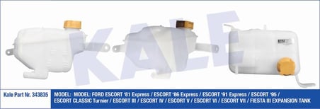 GENLEŞME TANKI (RADYATÖR EK DEPO) KAPAKLI FORD ESCORT FIESTA III