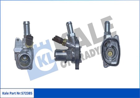(88 °C) KOMPLE TERMOSTAT - ALUMINIUM GÖVDELİ FIAT 500 / PANDA - FORD KA / KA+ III - LANCIA YPSILON ( DA - FORD KA / KA+ III - LANCIA YPSILON (