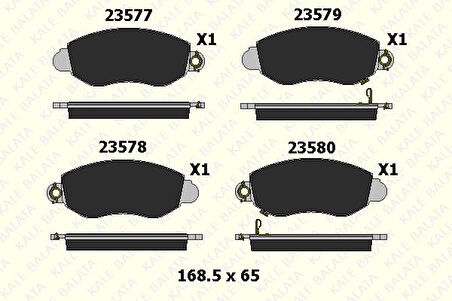 FREN BALATA ÖN FORD TRANSIT V184 - 02-06 ARKADAN ÇEKER