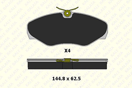 FREN BALATA ÖN RENAULT TRAFFIC II (F9Q) - NISSAN PRIMASTAR - OPEL VIVARO