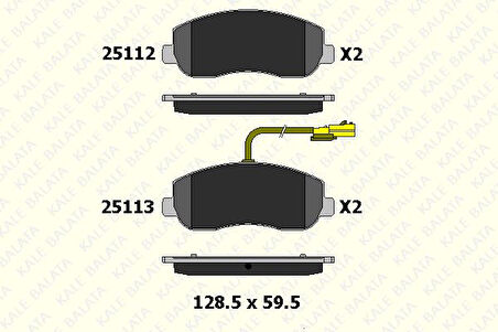 ARKA FREN BALATASI RENAULT MASTER III 10> / OPEL MOVANO B 10> / NISSAN NV400 11> (TEK TEKER)